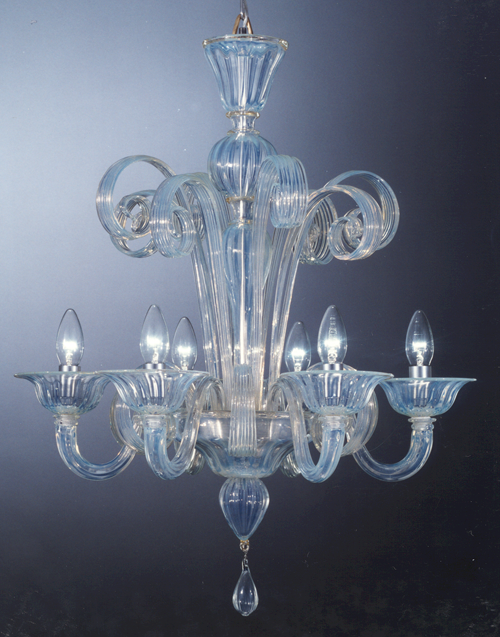 Crystal Clear Murano Chandelier