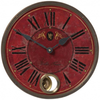 Burgundy Wall Clock