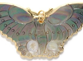 Abalone Butterfly Pendant