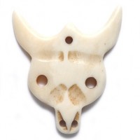 Longhorn Skull Bead