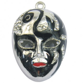 Hand-Painted Mask Pendant