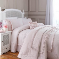 Pink Ruffle Bed Linens