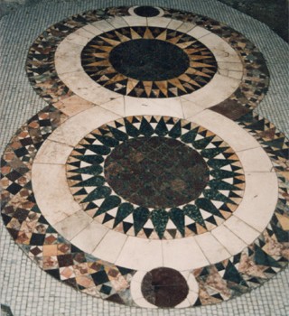 Double Round Marble Mosaic