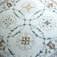 Marble Garland Mosaic