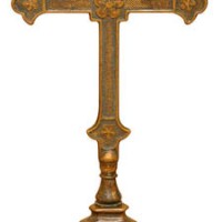 Antique Cross on Stand