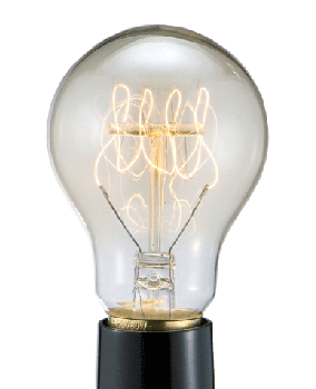Corkscrew Filament Lightbulb