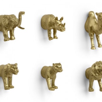 Golden Animal Magnets