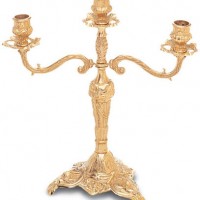 Polished Brass Candleholder