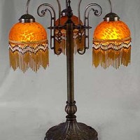 Beaded Parlor Lamp