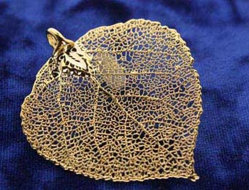 Gold Aspen Leaf Pendant