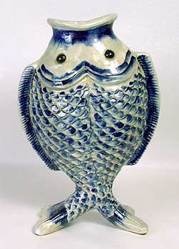 Majolica Fish Vase