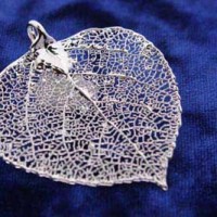 Silver Aspen Leaf Pendant