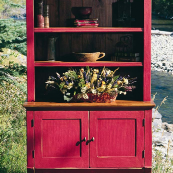 Cherry Red Hutch Top