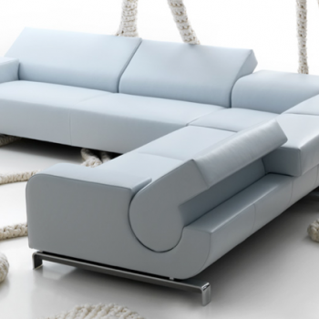 Hinged Leather Sectional