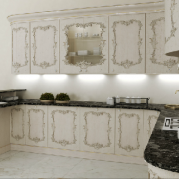 White Fratelli Kitchen Cabinets