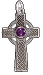 Celtic Cross Amethyst Pendant