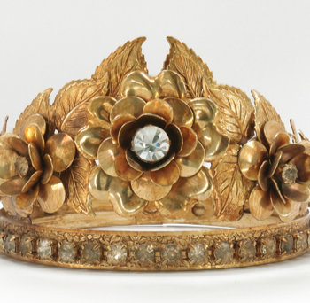 Crown, gold flower