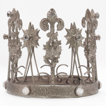 Crown, silver & crystal