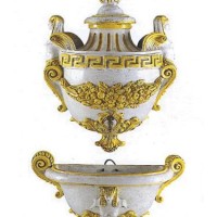 French Porcelain Wall Fountain