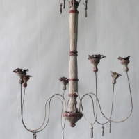 French Wooden Chandelier