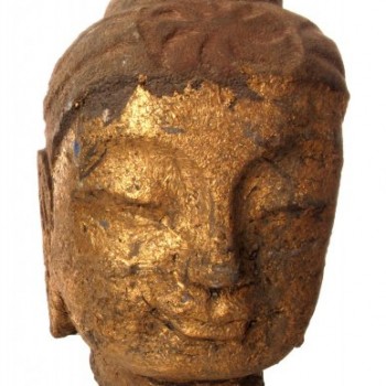 Gold Face Buddha Head