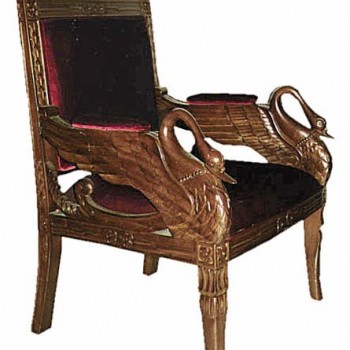 Hand-Carved Swan Chair
