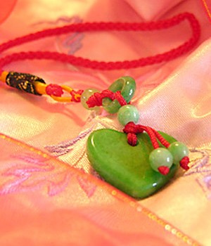 Jade Heart Love Charm