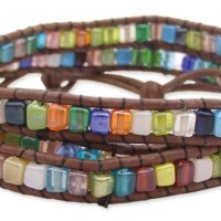 Mosaic Bead Wrap Bracelet
