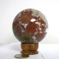 Orbicular Jasper Sphere, Madagascar