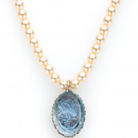 Pearl Intaglio Necklace