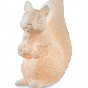 Porcelain Squirrel Lamp