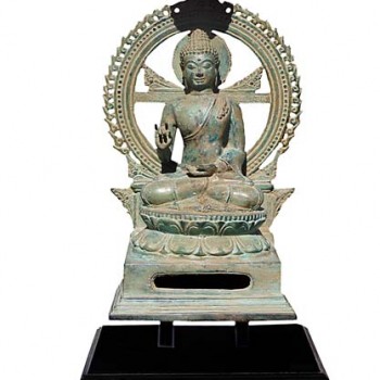 Seated Halo Buddha