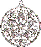 Silver Celtic Star Pendant