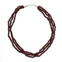 3-Strand Garnet Necklace