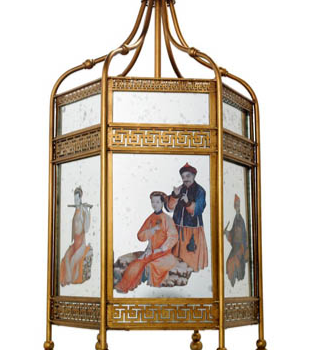 Chinoiserie Chandelier, gold