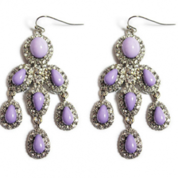 Lavender Chandelier Earrings