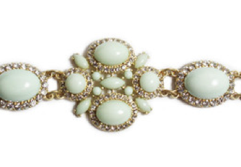 Light Mint Cabochon Bracelet