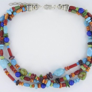 Multi-Stone Color Necklace