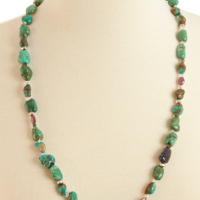 Natural Turquoise  Necklace, detail