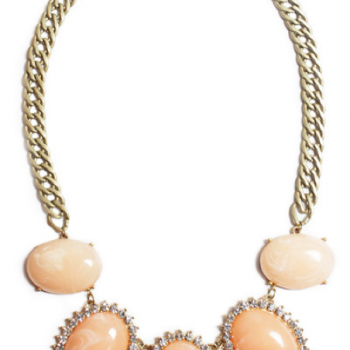 Peach Crystal Necklace