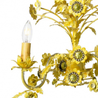 Rhinestone Flower Chandelier, detail