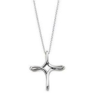 Silver Infinity Cross Necklace
