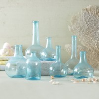 Aquamarine Bottle Vases