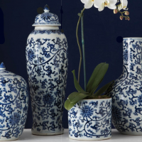 Blue Chinese Vases