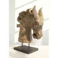 Carved Wooden Horse Head