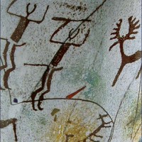 Cave Hunter Vase, detail