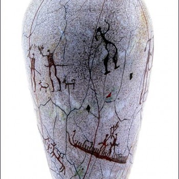 Cave Painting Vase