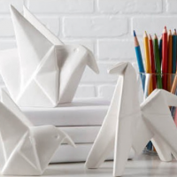 Ceramic Origami Creatures