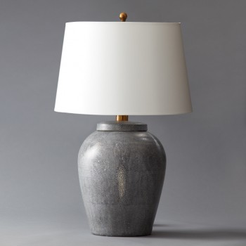 Gray Shagreen Lamp