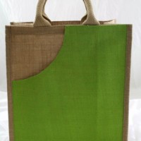 Lime Green Jute Bag